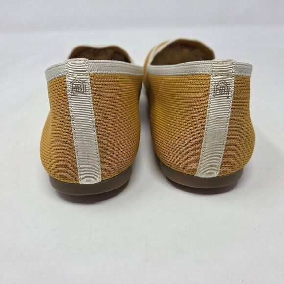 BIRDIES THE BLACKBIRD FLATS MUSTARD CREAM SLIP-ON LOAFERS SHOES WOMENS SIZE 9 - Picture 4 of 7